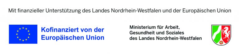 Kofinanziert von der Europäischen Union und dem Ministerium für Arbeit, Gesundheit und Soziales des Landes Nordrhein-Westfalen